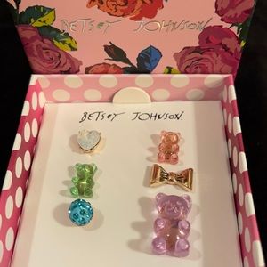 6 Stud Earrings by Betsey Johnson
